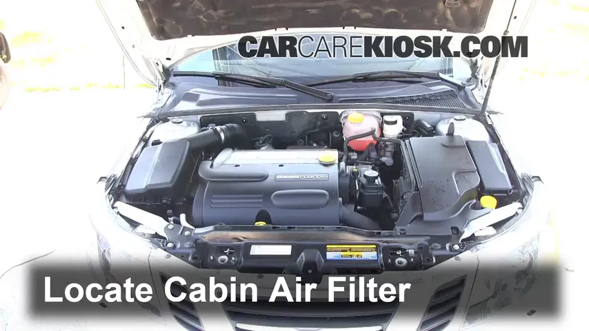 2010 Saab 9-3 2.0T 2.0L 4 Cyl. Turbo Sedan Air Filter (Cabin) Replace